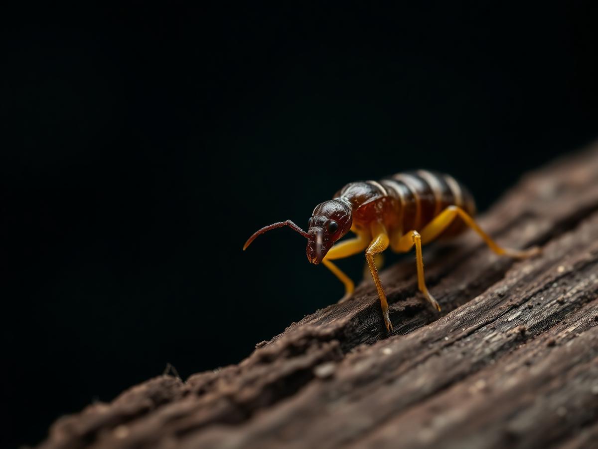 Termite damage close-up